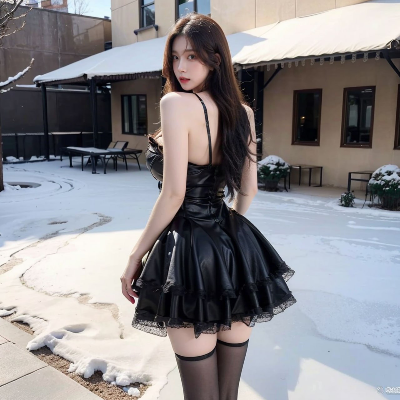 图片[12]-Ai 巨乳蕾丝皮裙 1-秘密图库